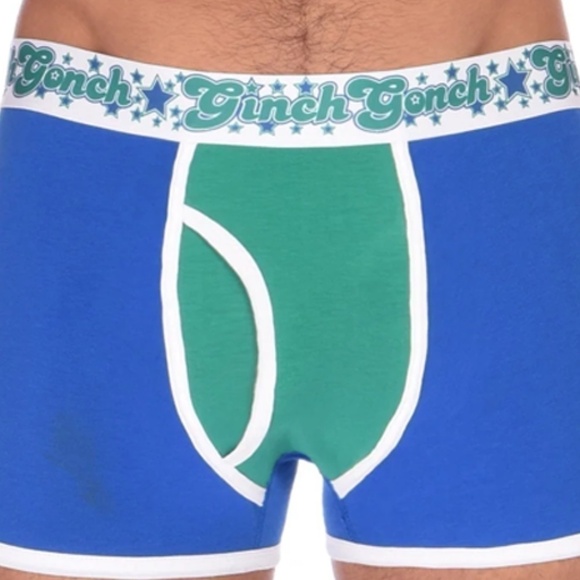 GINCH Gonch Blue Lagoon Trunk Brief Statement Graphic Underwear NIP - Picture 3 of 8